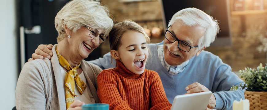 Grandparents with Grand Child