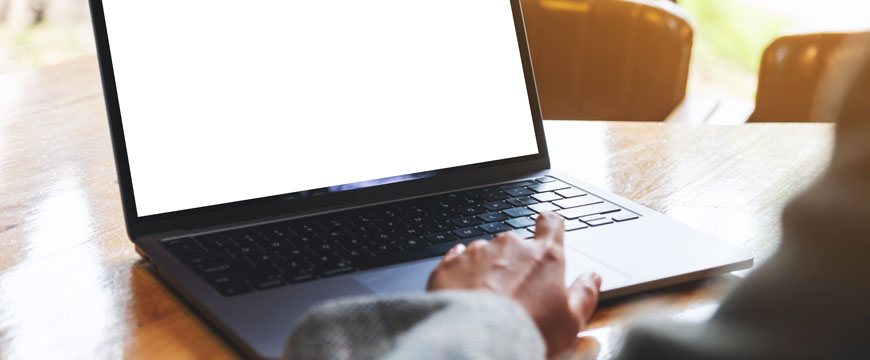 Person Typing on a Computer