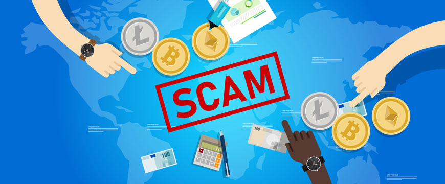 The Word "Scam" with Money Around it and Fingers Pointing to It
