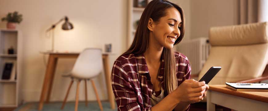 Girl Holding a Phone