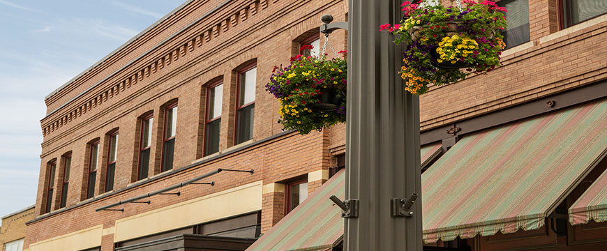 Bank with Flowers