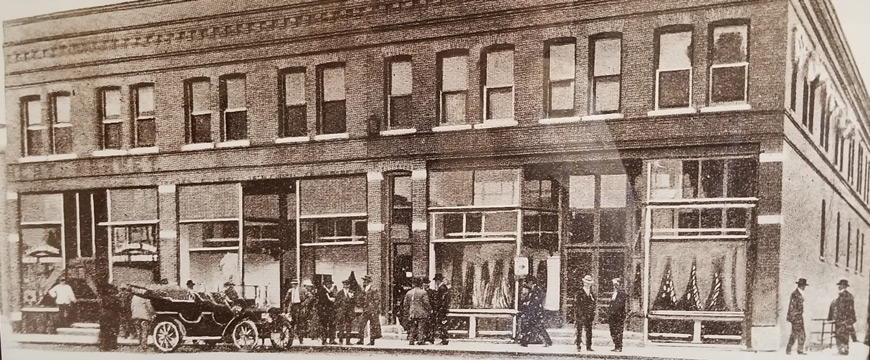 Historic Photo of Pioneer Building in Story City