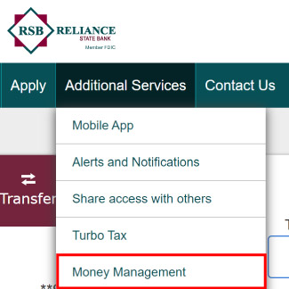 Money Management Navigation