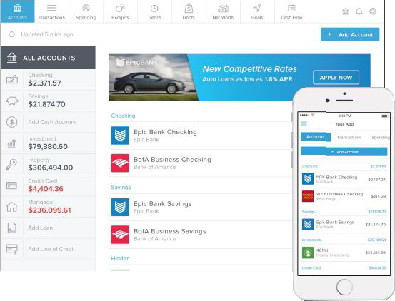 Picture from inside Money Management screen